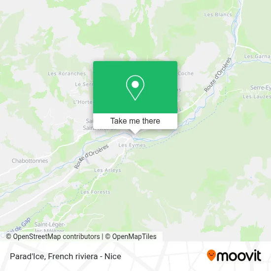 Parad'Ice map