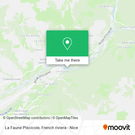 La Faune Piscicole map