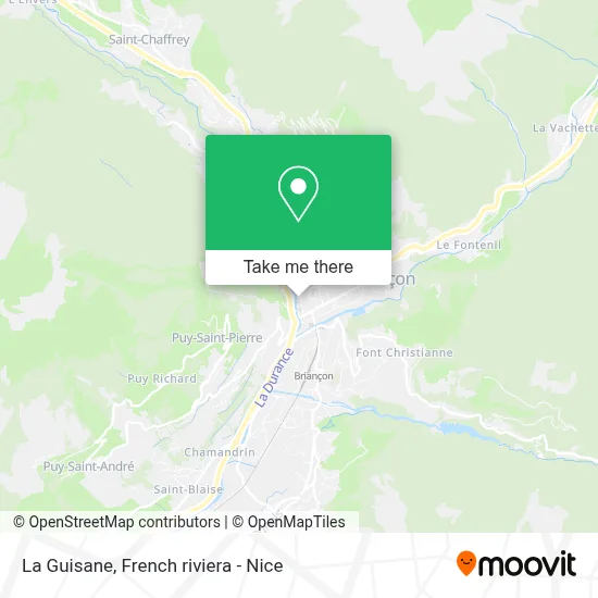 La Guisane map