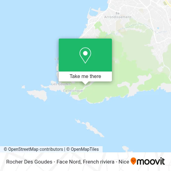 Rocher Des Goudes - Face Nord map