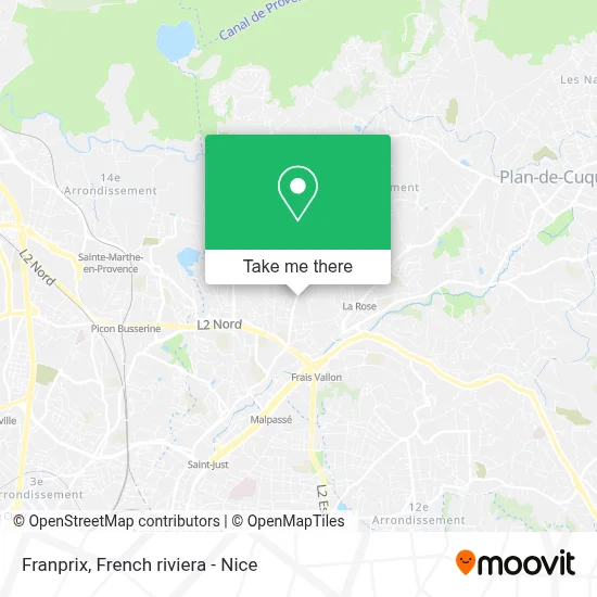 Franprix map