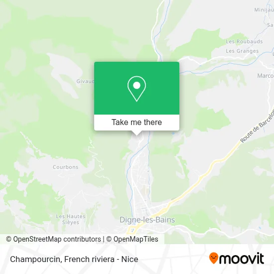 Champourcin map