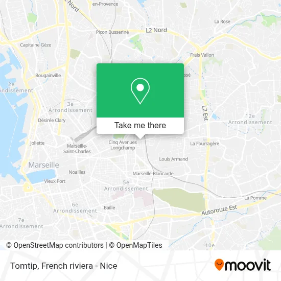 Tomtip map