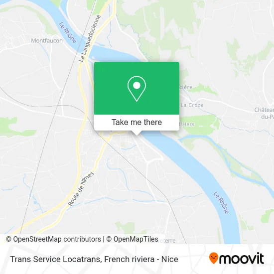 Trans Service Locatrans map