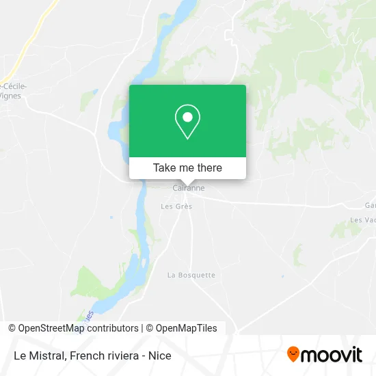 Le Mistral map