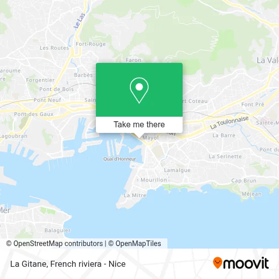 La Gitane map