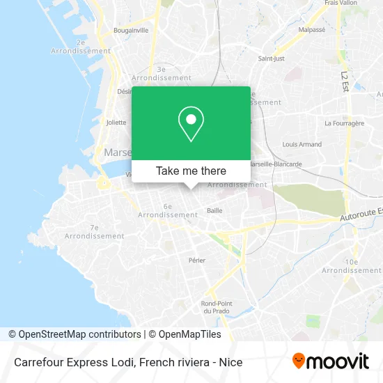 Carrefour Express Lodi map