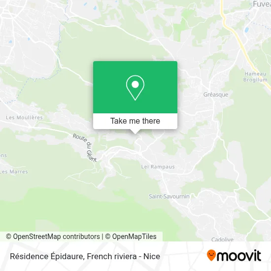 Résidence Épidaure map