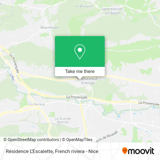 Résidence L'Escalette map