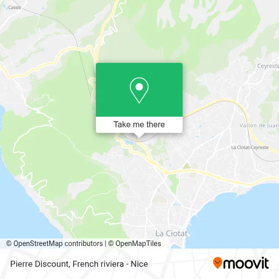 Pierre Discount map
