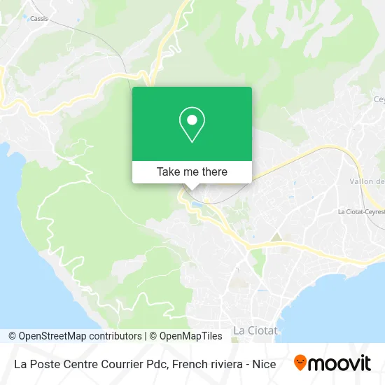 La Poste Centre Courrier Pdc map