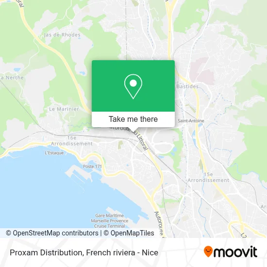 Proxam Distribution map