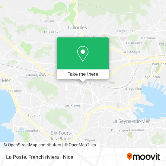 La Poste map