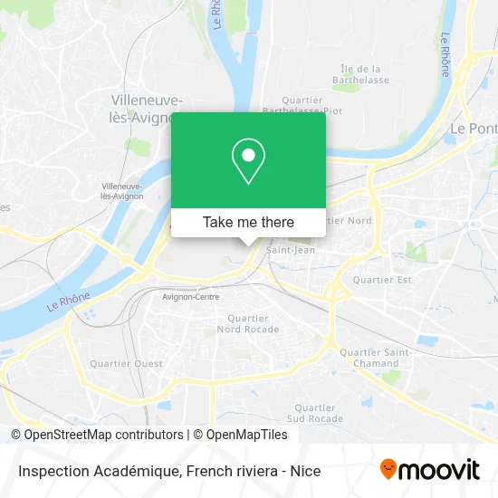 Inspection Académique map