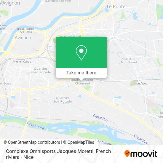 Complexe Omnisports Jacques Moretti map