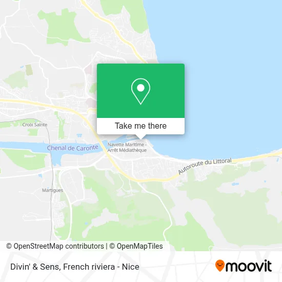 Divin' & Sens map