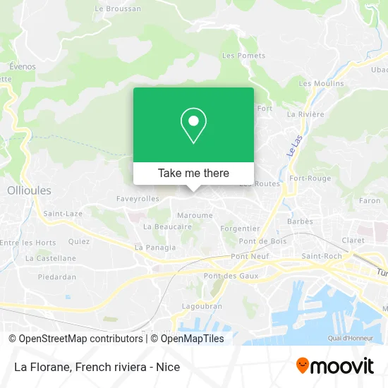 La Florane map