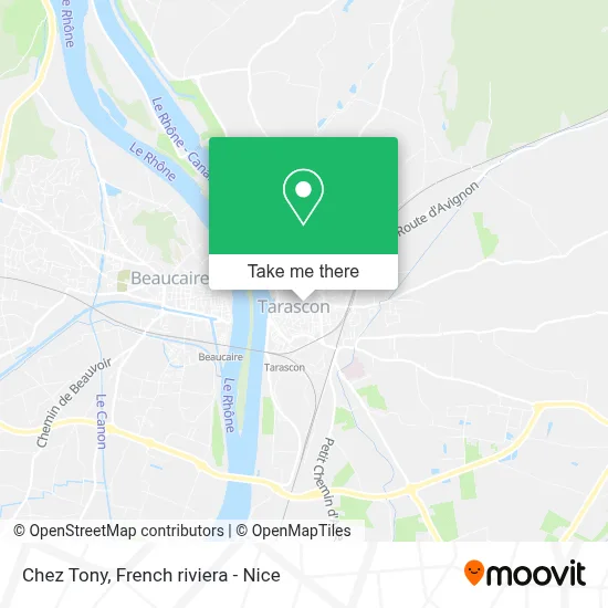 Chez Tony map