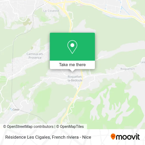 Résidence Les Cigales map