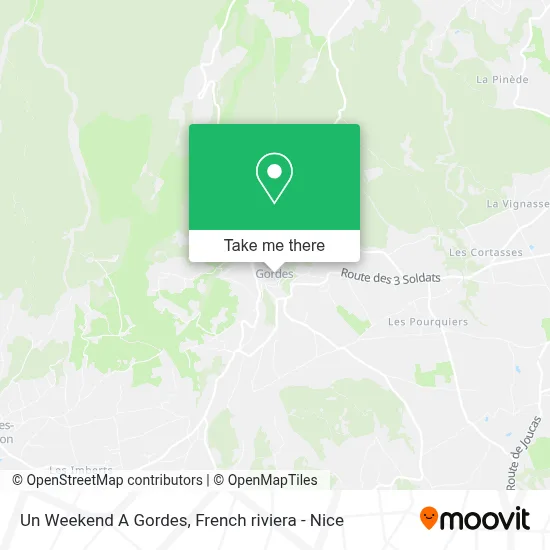 Un Weekend A Gordes map