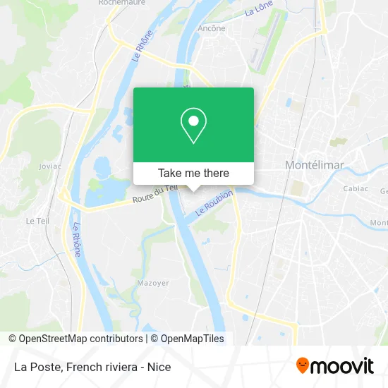 La Poste map