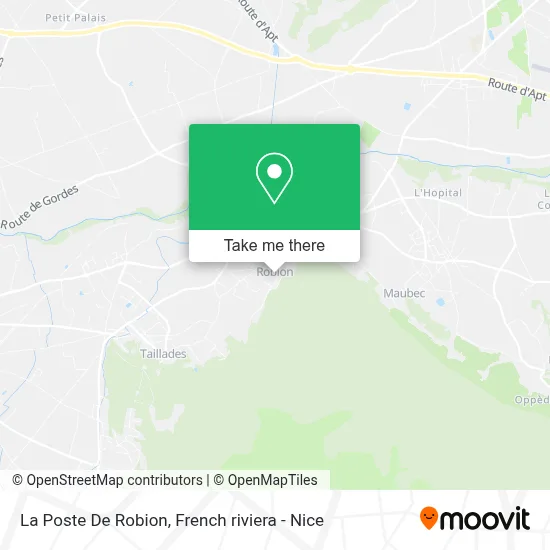 La Poste De Robion map