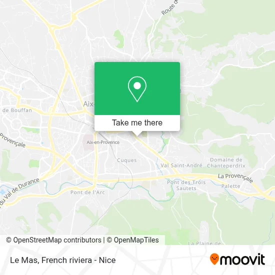 Le Mas map