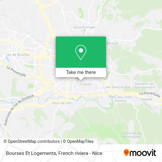 Bourses Et Logements map