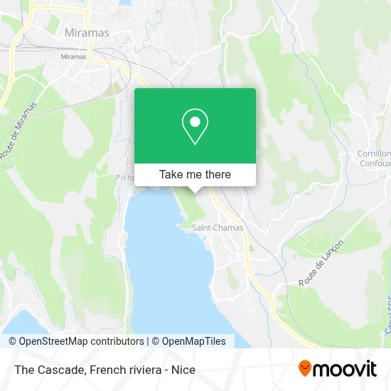La Cascade map
