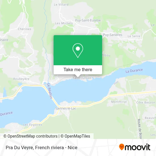 Pra Du Veyre map
