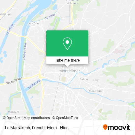 Le Marrakech map