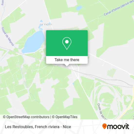 Les Restoubles map