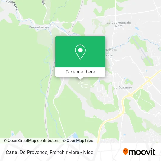 Canal De Provence map