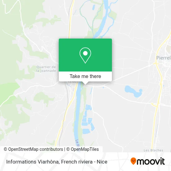 Informations Viarhôna map