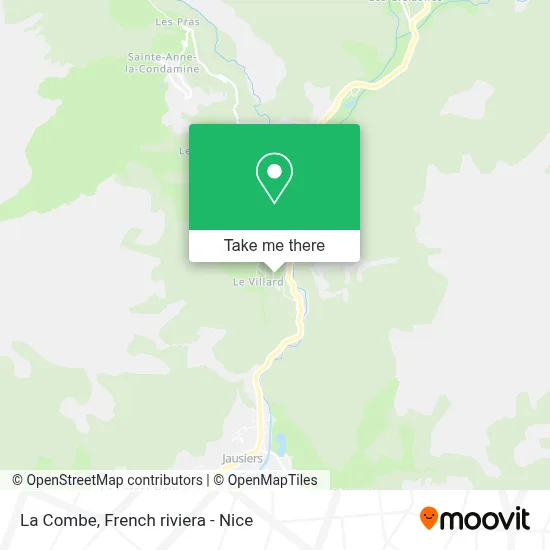La Combe map