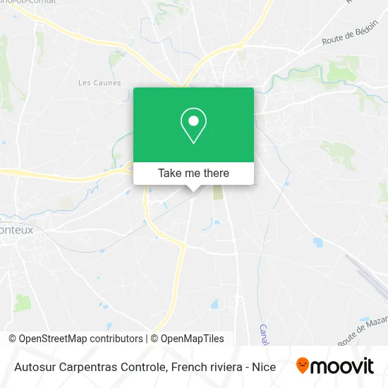 Autosur Carpentras Controle map