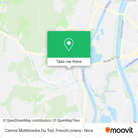 Centre Multimedia Du Teil map