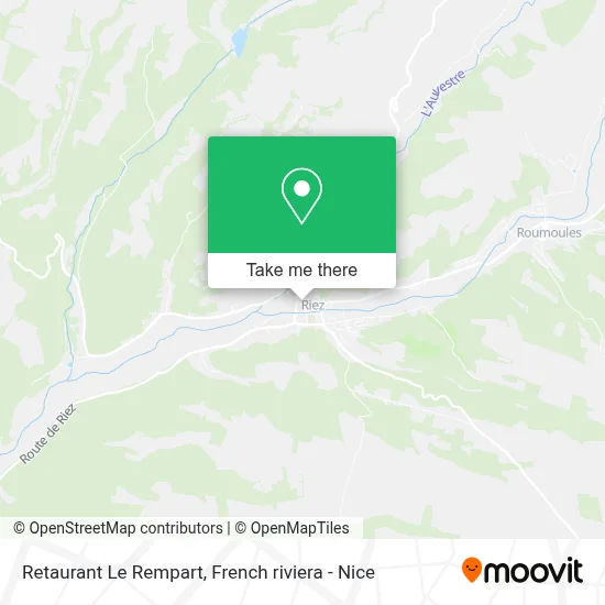 Retaurant Le Rempart map