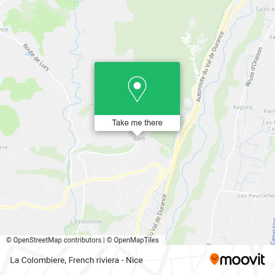 La Colombiere map