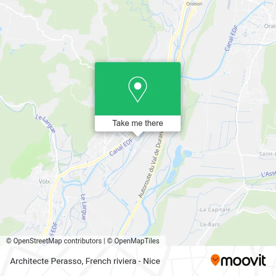 Architecte Perasso map