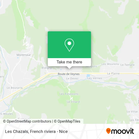 Les Chazals map