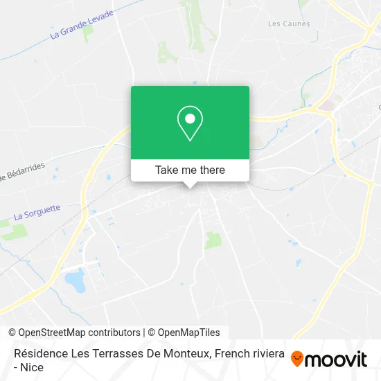 Résidence Les Terrasses De Monteux map