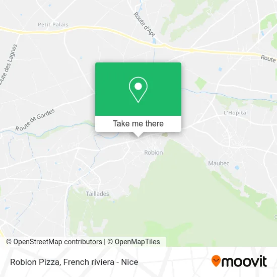 Robion Pizza map
