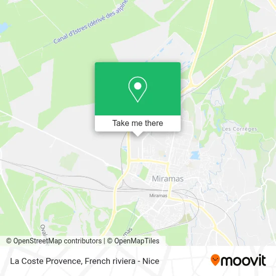 La Coste Provence map