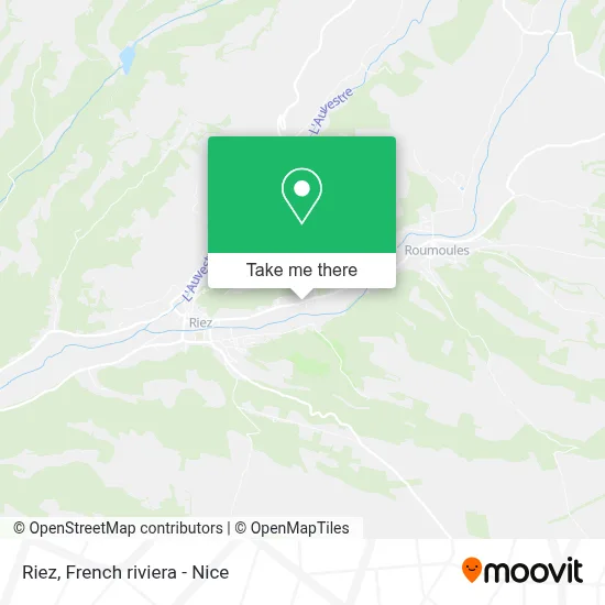 Mapa Riez