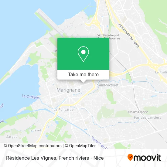 Résidence Les Vignes map