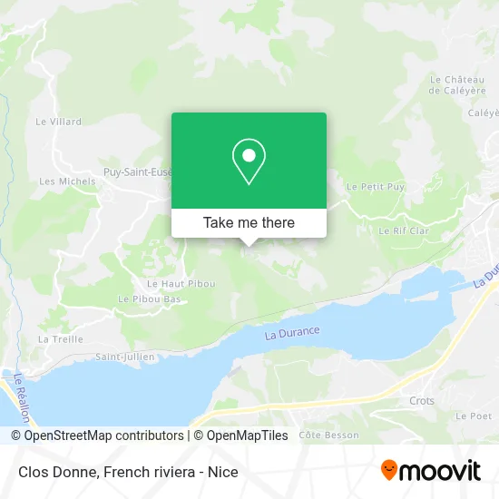 Clos Donne map