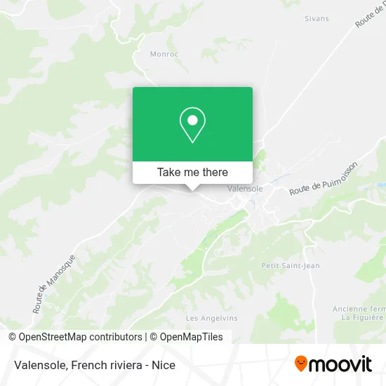 Valensole map