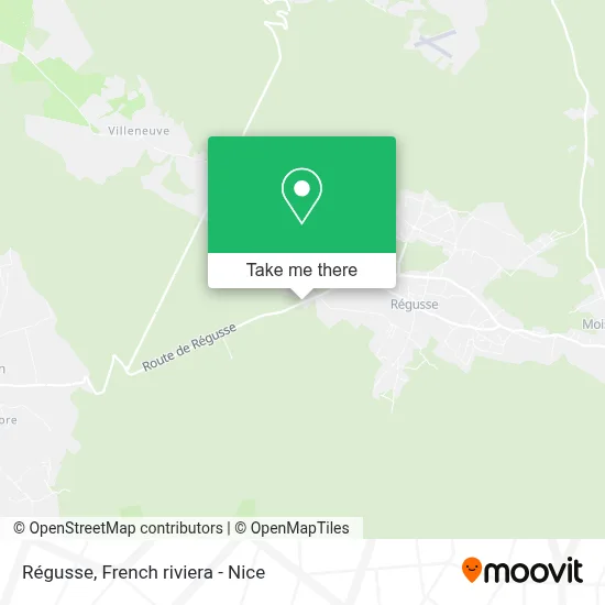 Régusse map