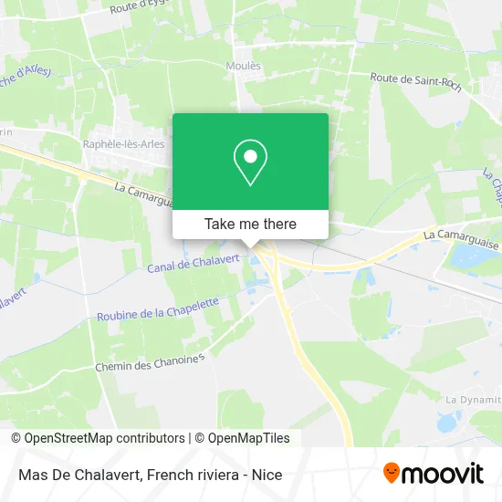 Mas De Chalavert map